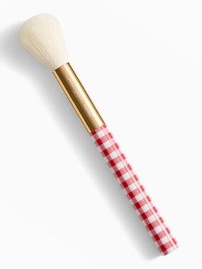 SLMISSGLAM Limited Edition Red/White Gingham Powder Brush w/Red Crystals $28